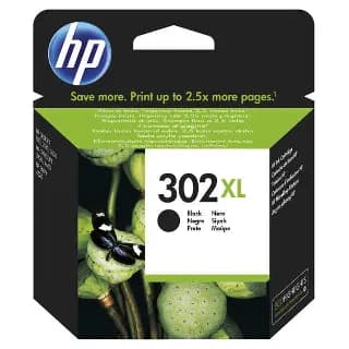 Cartucho de tinta original HP 302XL negro F6U68AE de alta capacidad miniatura 1