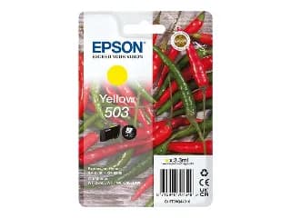 Cartucho de tinta original Epson 503 amarillo C13T09Q44010 serie pimientos miniatura 1