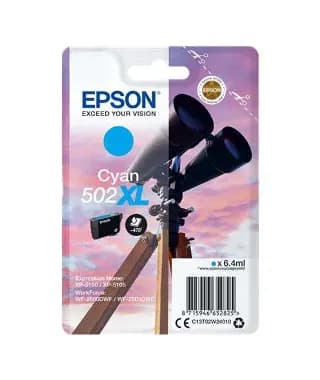 Cartucho de tinta Epson 502XL cian original C13T02W24010 de alta capacidad miniatura 1
