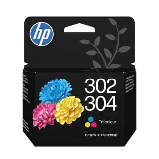 Cartucho de tinta original HP 302 o 304 tricolor estándar para Deskjet y ENVY miniatura 1