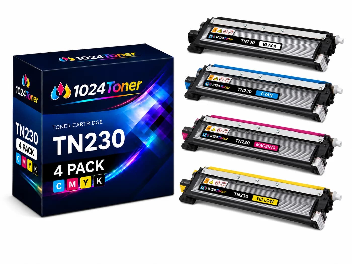 Pack 4x Tambor de Imagen Compatible Brother TN230BK / TN230C / TN230M / TN230Y / DR230CL / 9010CN Color