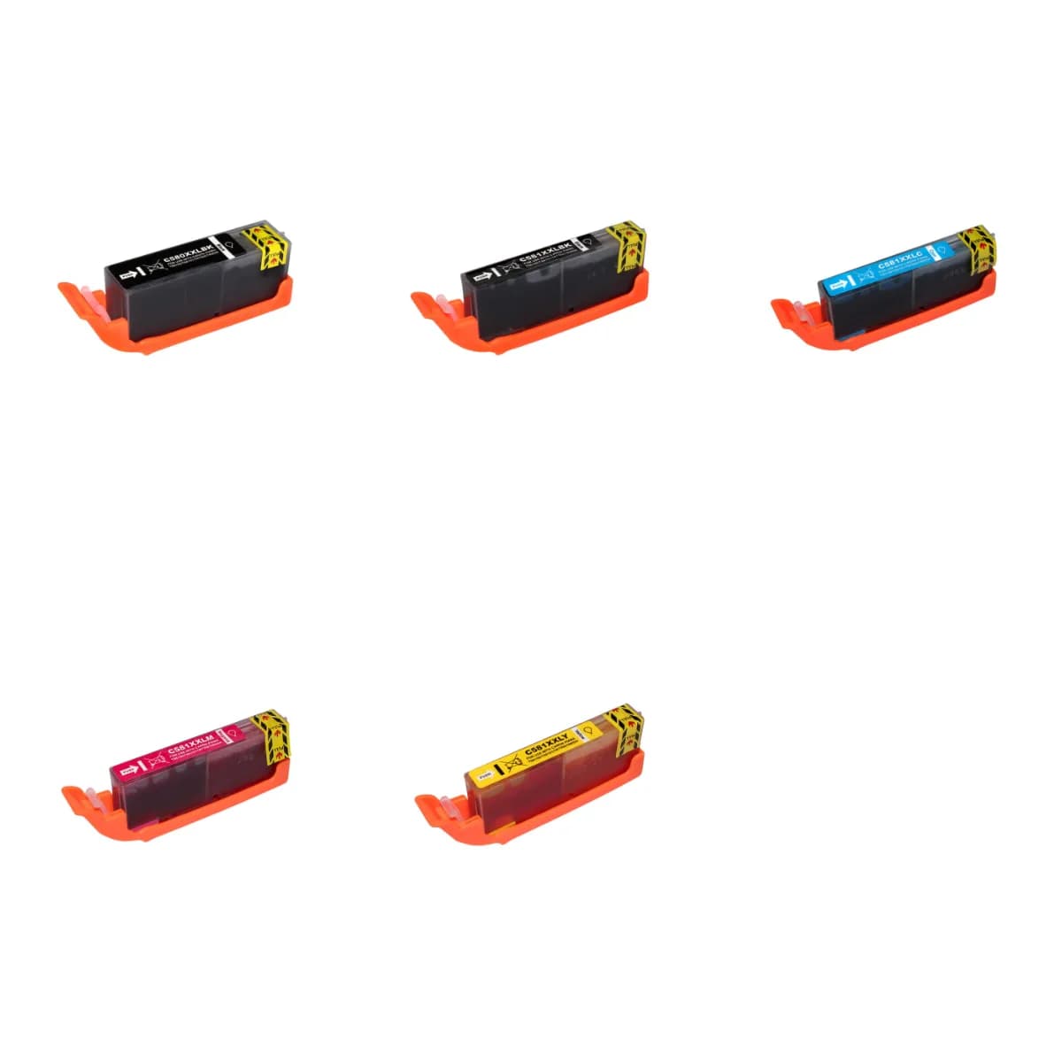 Pack de 5 cartuchos compatibles Canon PGI-580XXL y CLI-581XXL