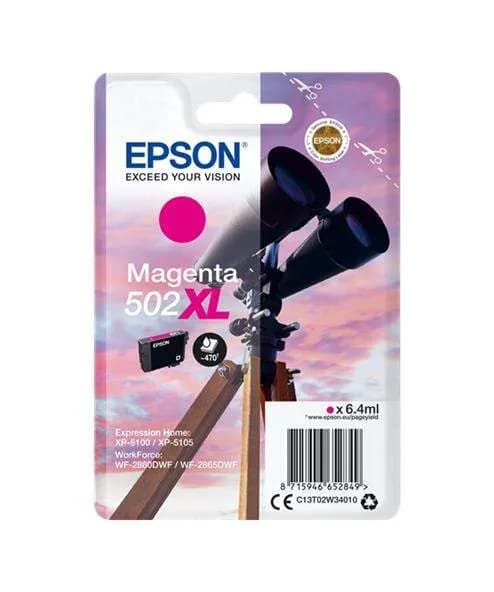 Cartucho de tinta Epson 502XL magenta original C13T02W34010 de alta capacidad