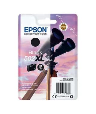 Cartucho de tinta Epson 502XL negro original C13T02W14010 de alta capacidad miniatura 1