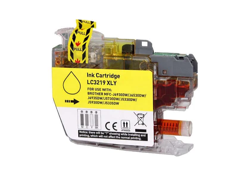 Cartucho de Tinta Compatible Brother LC3219XL / LC3219XLY Amarillo