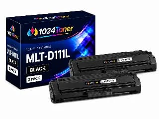 Pack 2 x Tóner Compatible Samsung D111L / D111S / SU799A / SU810A Negro miniatura 1