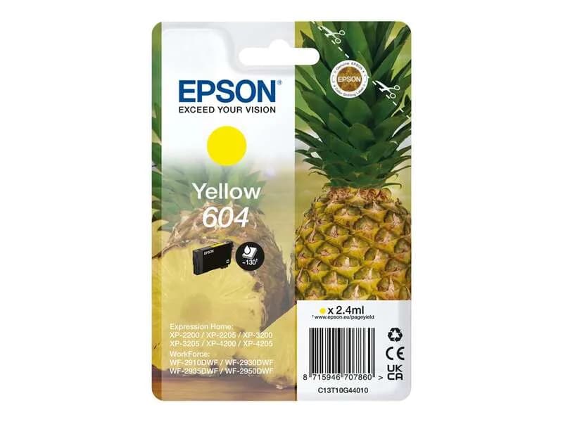 Cartucho original Epson 604 amarillo para XP-2200 WF-2930