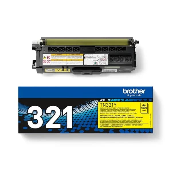 Tóner original Brother TN321 amarillo para HL-L8250 MFC-L8850