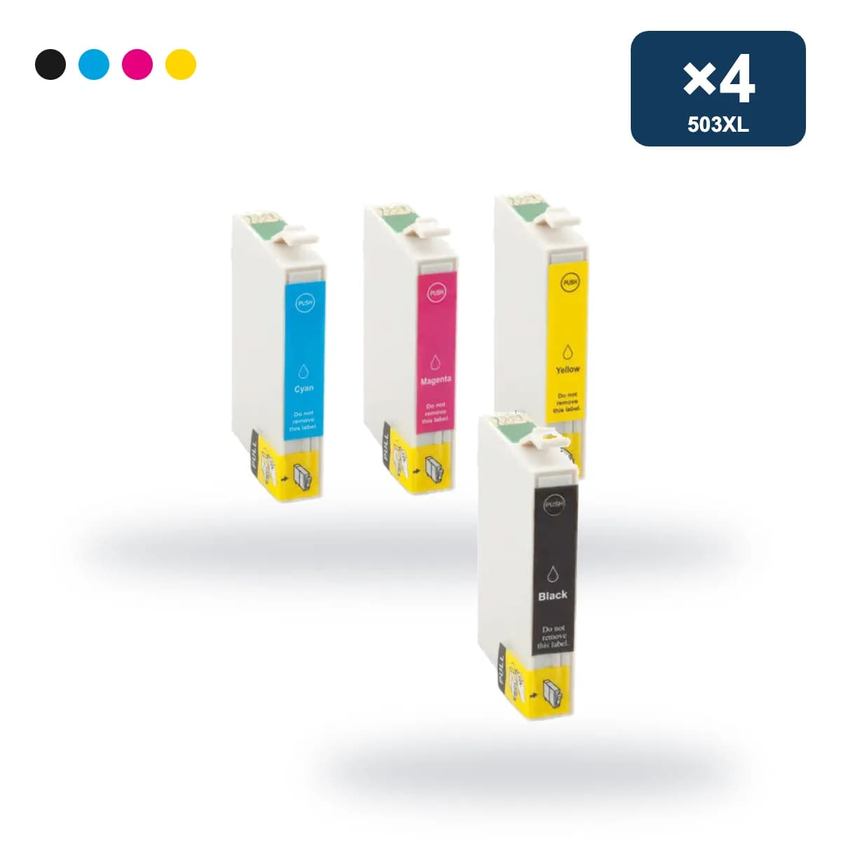 Pack de 4 cartuchos compatibles Epson 503XL CMYK