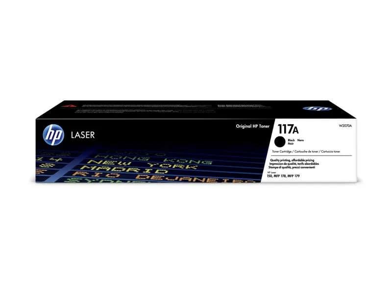 Tóner HP 117A Negro original W2070A para HP Color Laser 150 y MFP 178/179