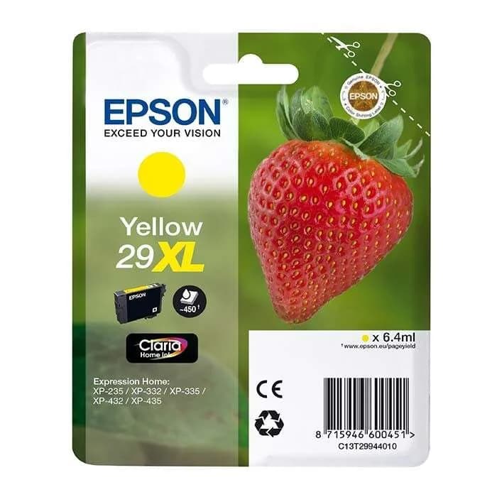 Cartucho de tinta Epson 29XL amarillo original T2994 serie fresa XP-235