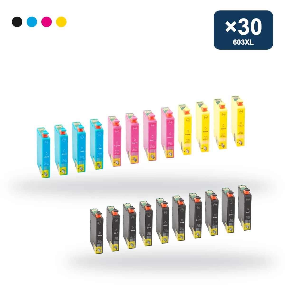 Pack de 30 cartuchos compatibles Epson 603XL con envío gratis